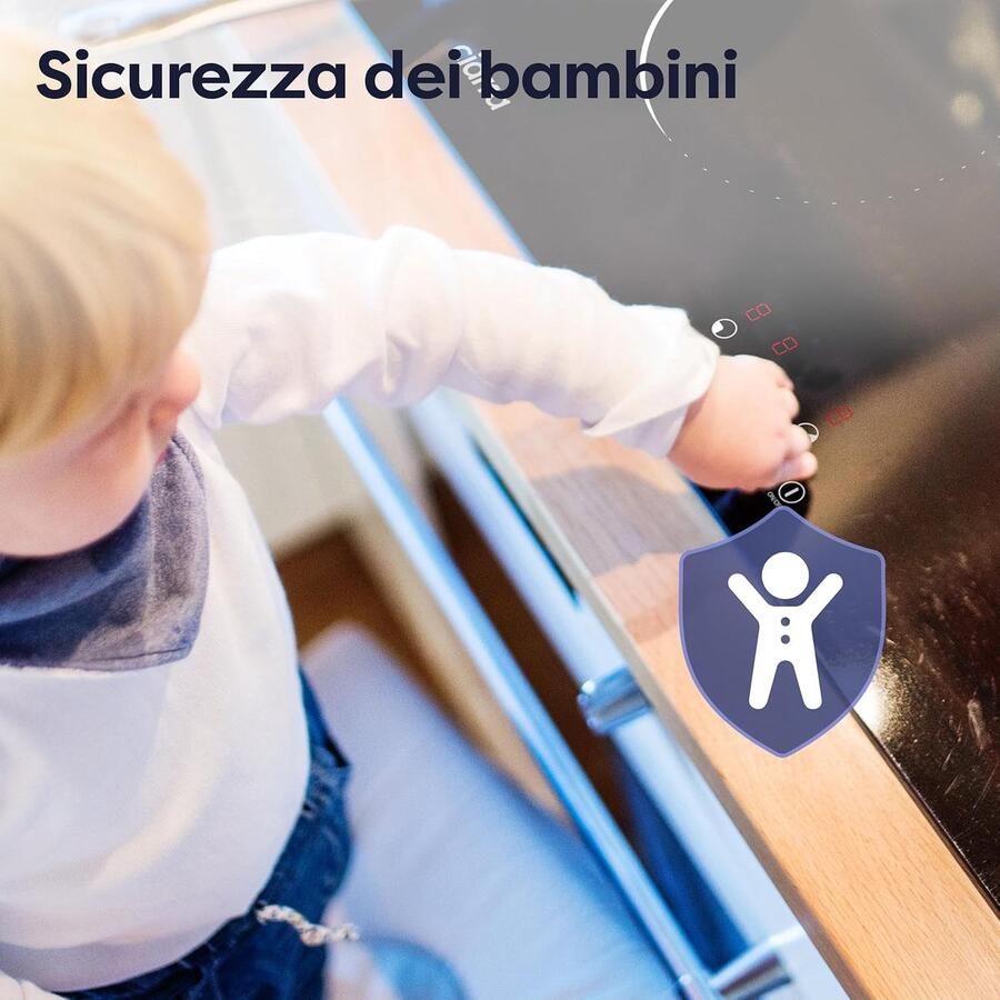 Inbouw Inductiekookplaat 60 cm met 3 Zones en Slider Touch Bediening