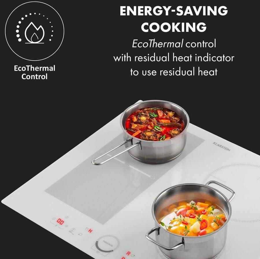 Inbouw Inductiekookplaat 60 cm met Flexzone en Krachtige 7000 W Vermogen - Foto 2