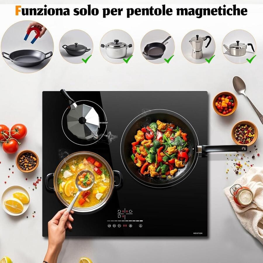 Inbouw Inductiekookplaat met 3 Kookzones Snel en Veilig Koken - Foto 3