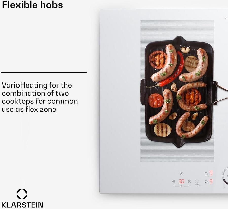 Inbouw Inductiekookplaat met 4 Zones en Touch Control 7000W - Foto 2