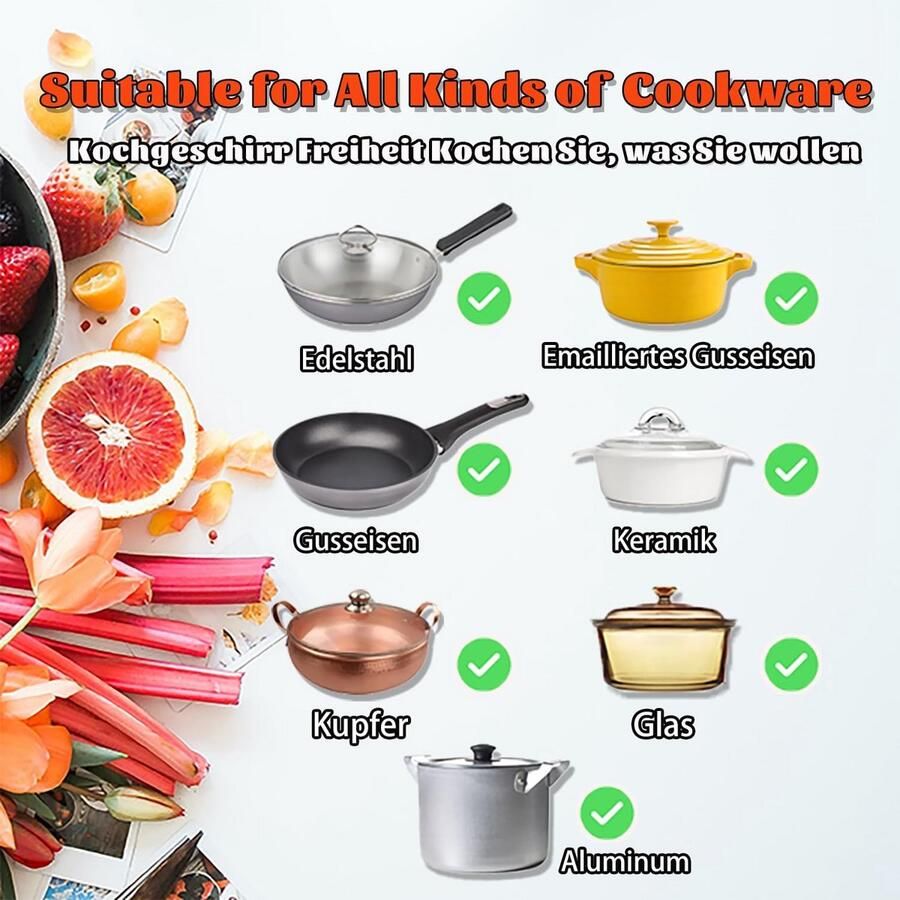 Inbouw Keramische Kookplaat 2 Zones 3200W Sensor Touch & Veiligheid