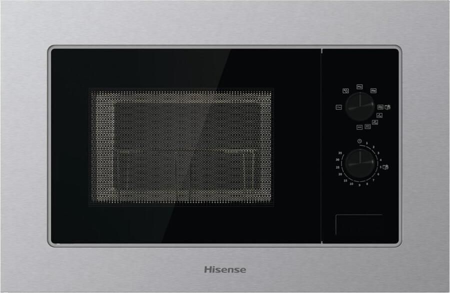 Inbouw Magnetron Compacte Oven Snel Eten Aqua Clean Reiniging 20 Liter Capaciteit Zwart RVS
