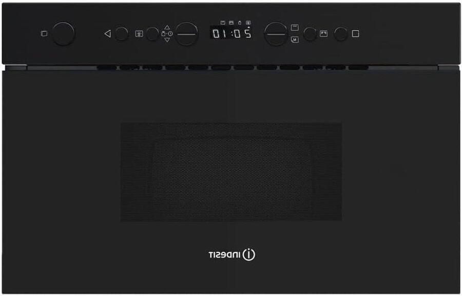 Inbouw Magnetron Compacte Oven Snel Eten Opwarmen Met Grillfunctie 22 Liter Zwart