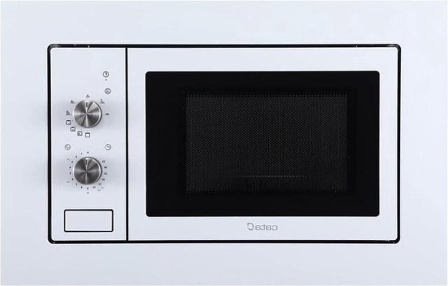 Inbouw Magnetron Compacte Oven Snel Maaltijden Bereiden Mechanische Timer 20 Liter Wit