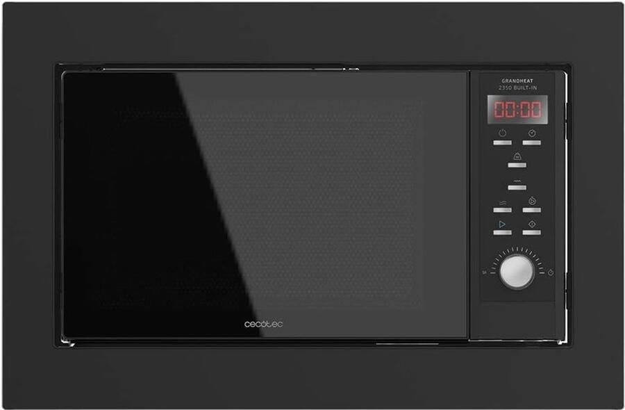 Inbouw Magnetron Grill Magnetron Snel Eten Bereiden 9 Voorgeprogrammeerde Functies 23 Liter Inhoud Zwart
