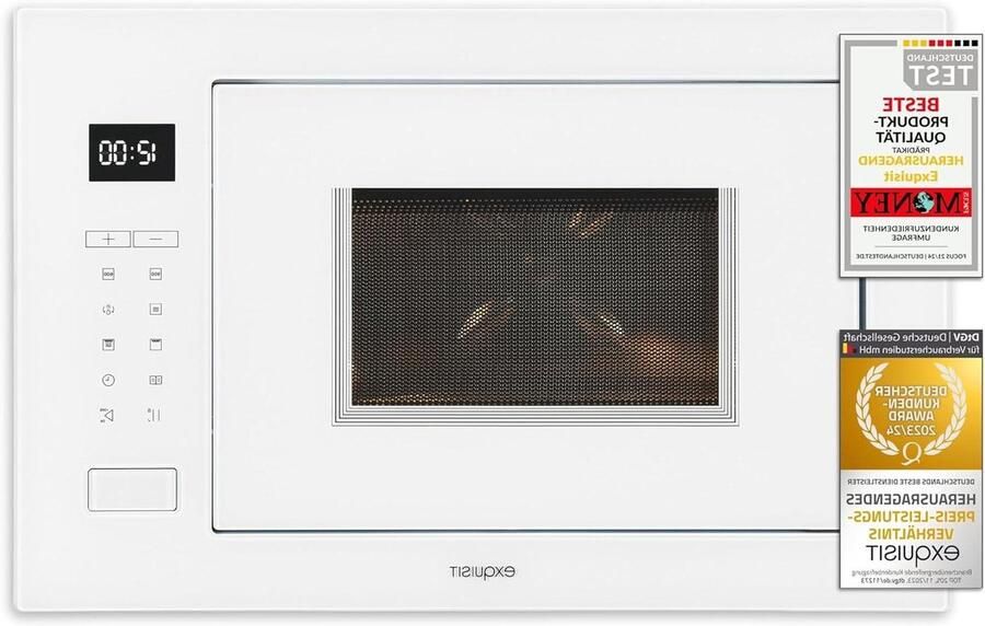 Inbouw Magnetron Grill Magnetron Snel Eten Bereiden Roestvrij Staal Binnenruimte 25 Liter Wit