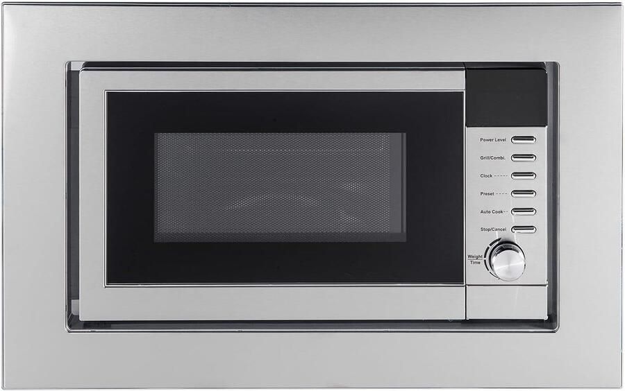 Inbouw Magnetron Grill Magnetron Snelle Bereiding 9 Automatische Programma's 20 Liter Capaciteit Roestvrij Staal