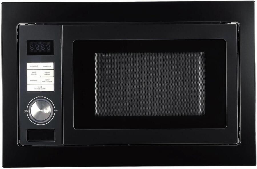 Inbouw Magnetron met Grill Combi Magnetron Snel Eten Bereiden 8 Automatische Programma's 25 Liter Zwart