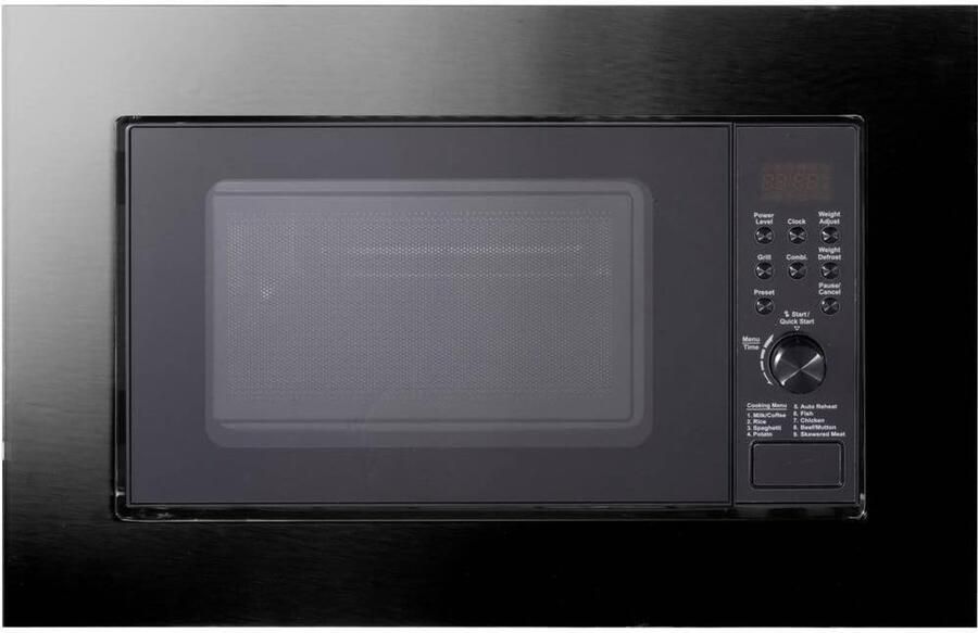 Inbouw Magnetron Met Grill Snel Eten 9 Programma's 17 Liter Roestvrij Staal