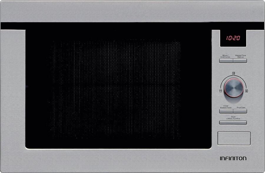 Inbouw Magnetron met Grillfunctie 25 Liter RVS Digitale Bediening