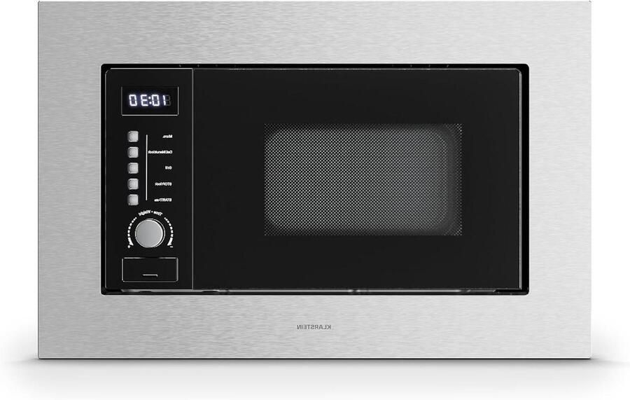 Inbouw Magnetron Oven Grilloven Snel Eten Bereiden 8 Programma's 60 cm Zilverkleurig