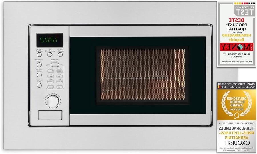Inbouw Magnetron Oven Met Grill Snel Eten Bereiden 1000W Grillfunctie 20 Liter Inhoud Inoxlook