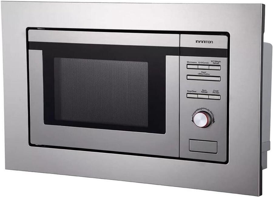 Inbouw Magnetron RVS 20 Liter 800W met Grill 1000W