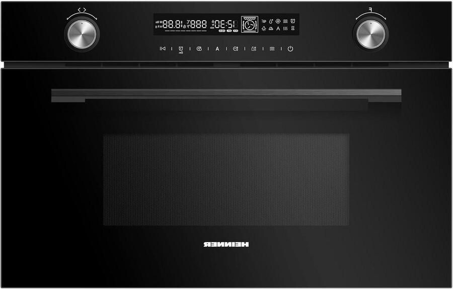 Inbouw Magnetronoven Magnetron Grill Convectie Snel Eten Bereiden Digitale Touch Bediening 34 Liter Zwart