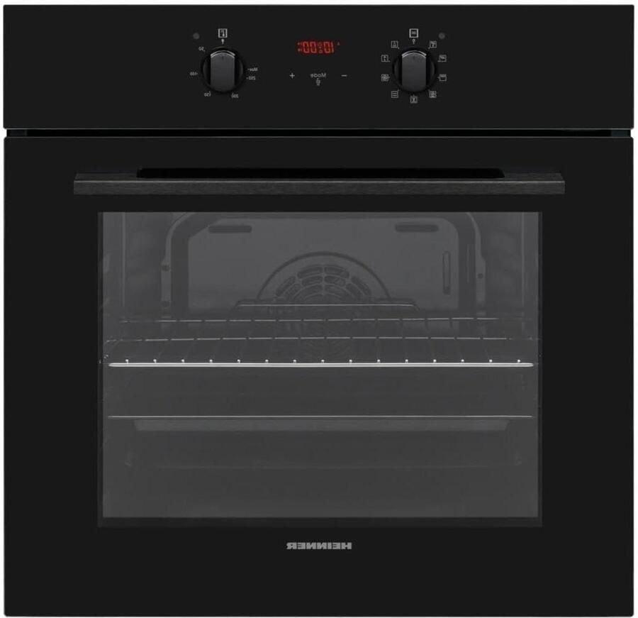 Inbouw Oven Hete Lucht Oven Koken en Bakken Met Grill Functie 70 Liter Zwart