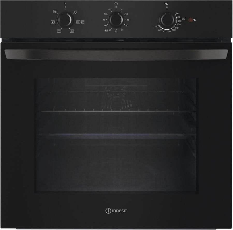 Inbouw Oven Keuken Oven Bakken en Braden Stoomreiniging Functie 66 Liter Capaciteit Mat Zwart