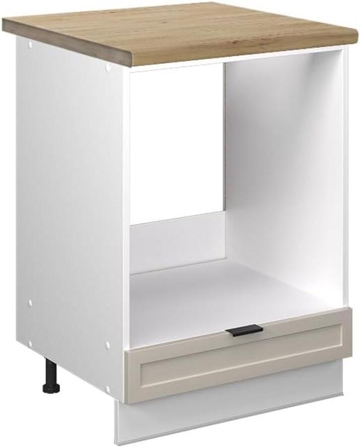 Inbouwkast Oven en Magnetron 60 cm Breed Grijs Beige