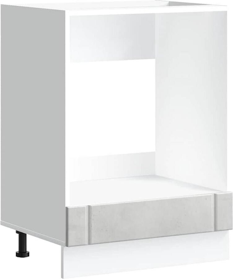 Inbouwkast voor Oven en Keukenapparatuur in Betonlook Ovenmeubel