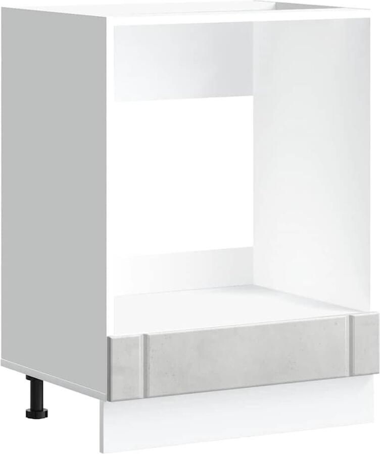 Inbouwkast voor Oven en Keukenapparatuur in Betonlook Ovenmeubel