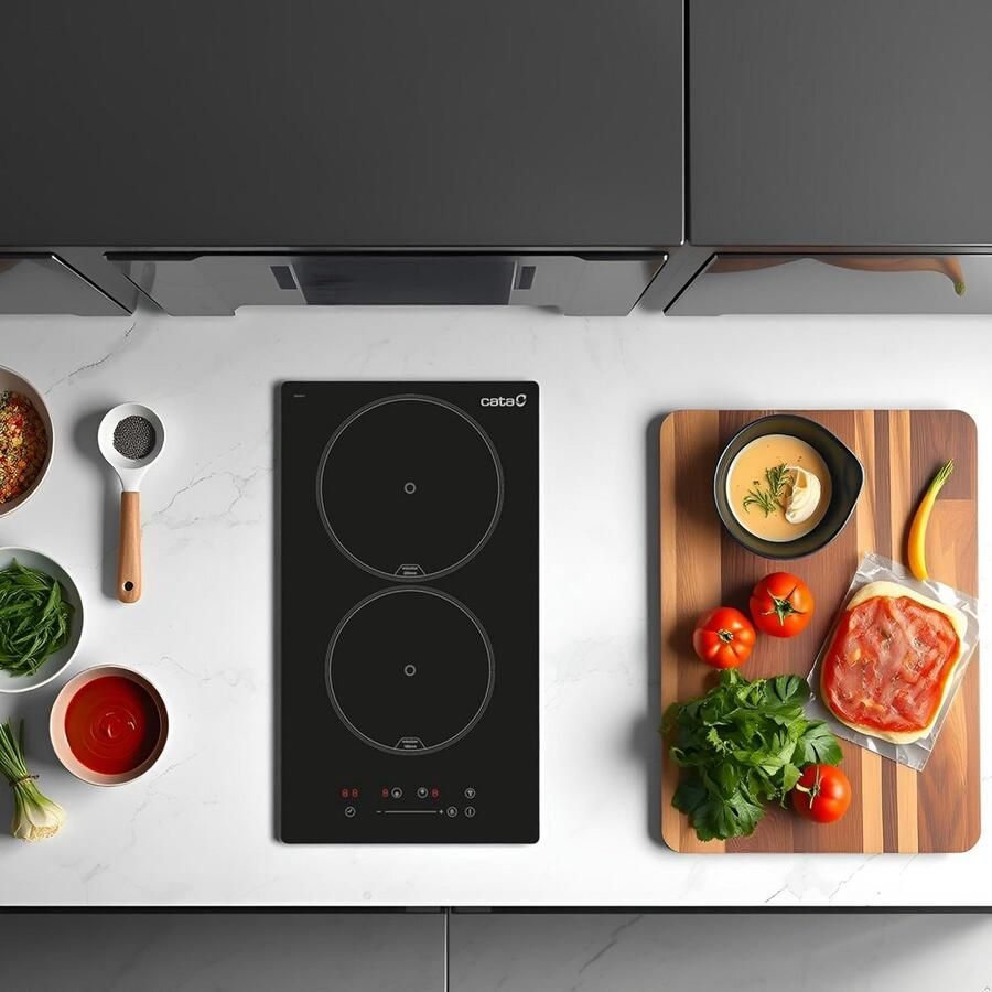 Inbouwkookplaat Installatie Vriendelijk met 2 Zones en Schuifbediening