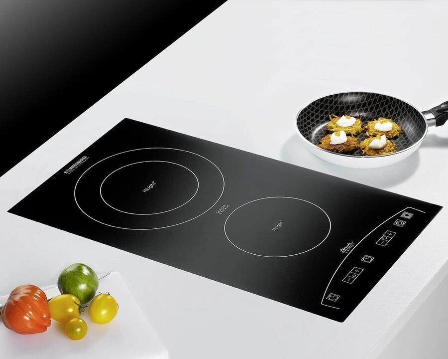 Inbouwkookplaat Keramische Kookplaat Snel Koken HiLight Technologie Medium Zwart