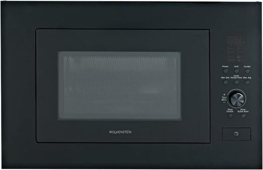 Inbouwmagnetron 25 Liter 900W met Draaiplateau en Ontdooifunctie