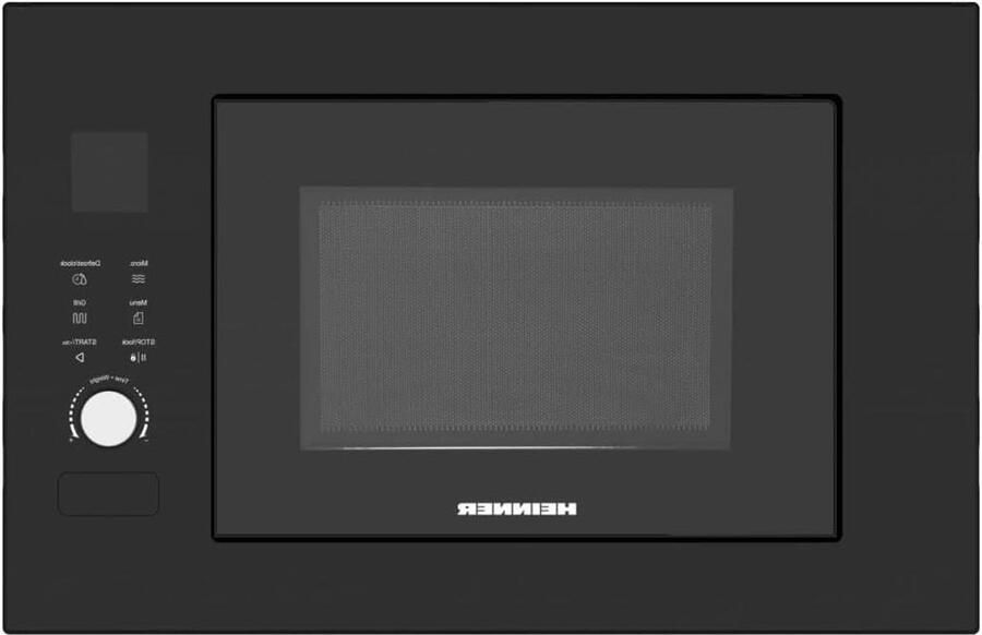Inbouwmagnetron Compacte oven Snel maaltijden bereiden Grillfunctie 23 Liter Zwart