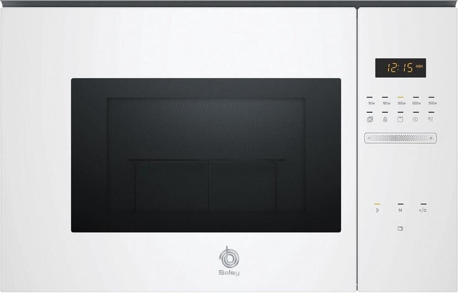 Inbouw Magnetron Oven Grill Snel Eten Bereiden Aqualisis Reiniging 38 cm Wit - Foto 2