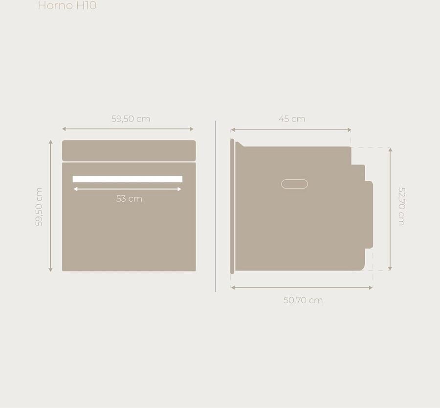 Inbouwoven met Grillfunctie en Stoomreiniging 77 Liter 2800W 4 Programma's