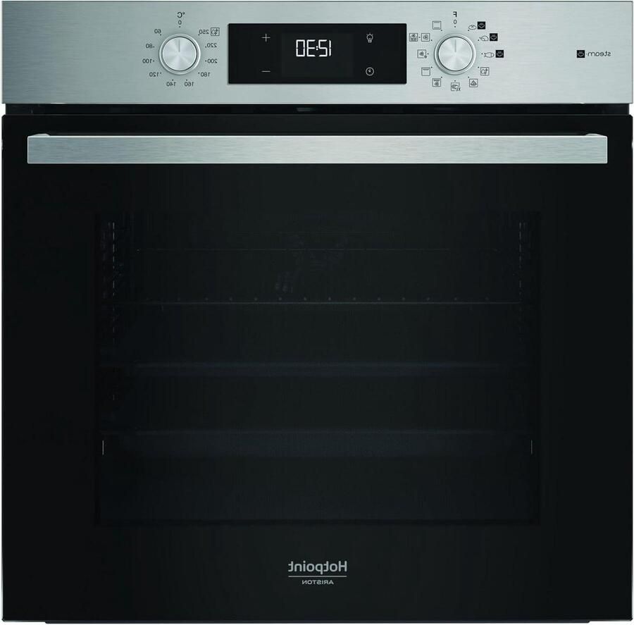 Inbouwoven Oven Keuken Grote Maaltijden Bereiden Hydrolytische Zelfreiniging 71 liter Roestvrij staal - Foto 1