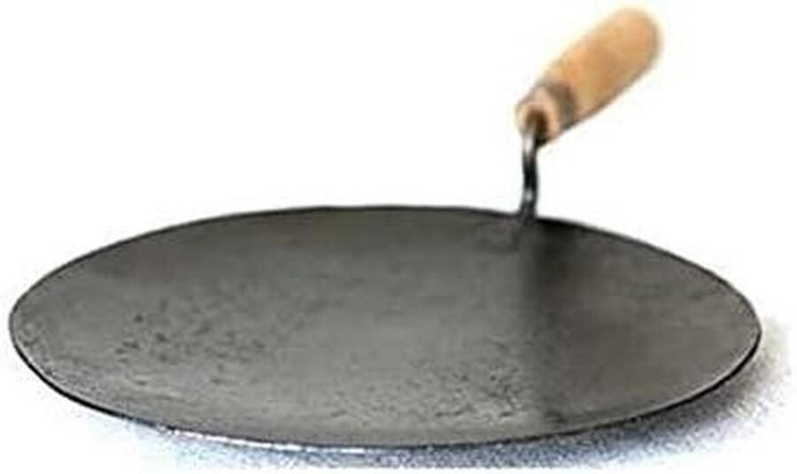 Indiase Tawa Pan Roti Maker Chapati Maker Brood Bakken Snel Verwarmend Gietijzer 30 cm Zwart