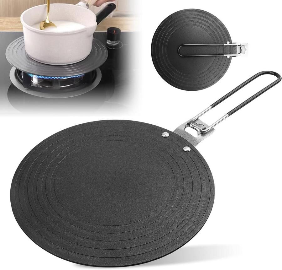 Inductie-adapter 24 cm Warmteverdeling van Aluminium voor Gasfornuis