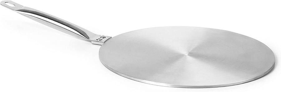 Inductie Adapter Kookplaat Adapter Koken op Inductie Drielaags Roestvrij Staal 44x24 cm Zilver