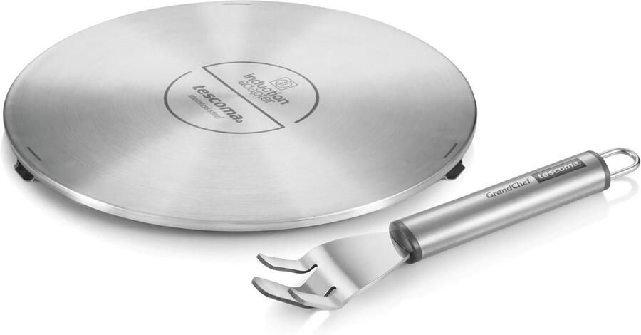 Inductie Adapter Kookplaat Converter Koken op Inductie Energiebesparend Aluminium 21 cm Diameter Zilver