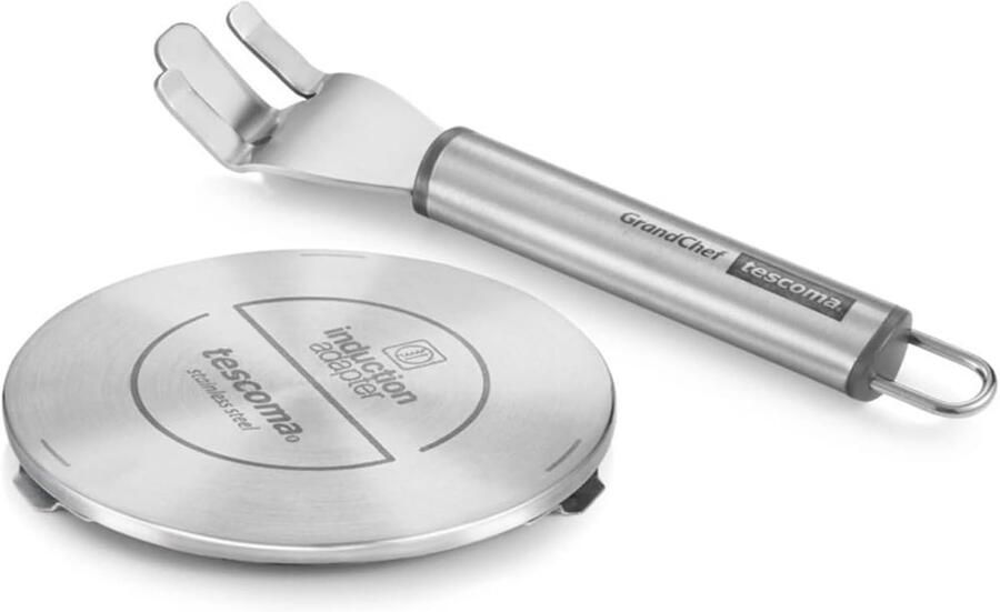 Inductie Adapter Kookplaat Converter Koken Op Inductie Roestvrij Staal 12 cm Diameter Zilverkleurig