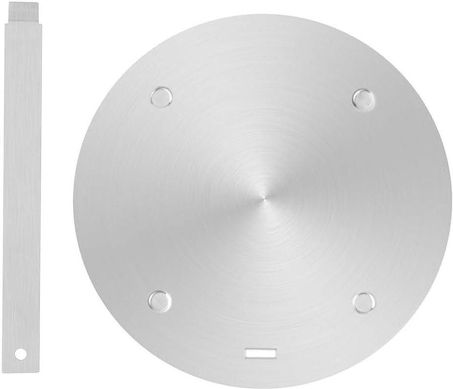 Inductie Adapter Plaat Warmteverspreider Kookplaat Efficiënt Koken Uniforme Warmtegeleiding 16 cm Zilver