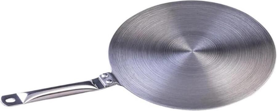 Inductie Adapter Warmteverdeler Plaat Gelijkmatig Koken Roestvrij Staal 19 cm Zilver