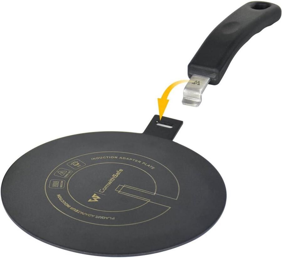 Inductie Adapter Warmteverdeler voor Alle Kookplaten Inclusief Afneembare Greep