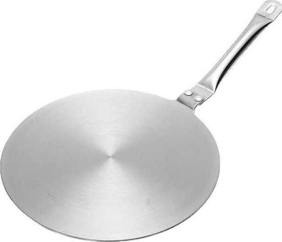 Inductie Adapterplaat Kookplaat Beschermer Pannen Gebruiken Koel Handvat 20 cm Zilver
