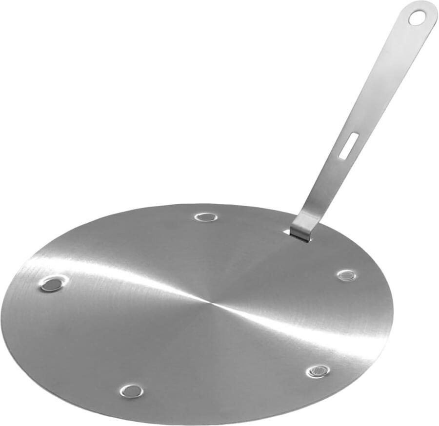 Inductie Adapterplaat Kookplaat Converter Gelijkmatig Koken Roestvrij Staal 20 cm Diameter Zilverkleurig