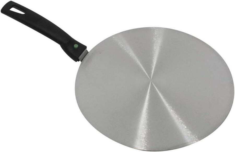Inductie Adapterplaat Ombouwplaat Koken op Inductie Voor Alle Pannen 22 cm Zilverkleurig