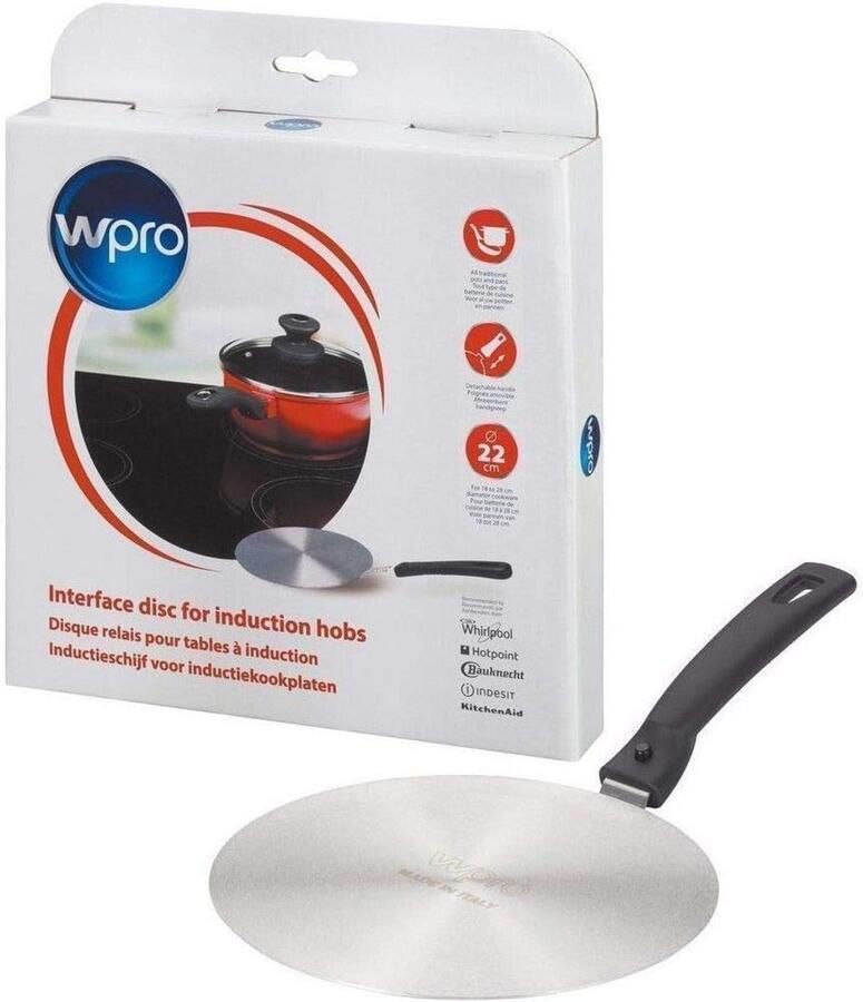 Inductie Adapterplaat Omzetter Pan Koken Op Inductie Roestvrij Staal Diameter 22 cm Zilver