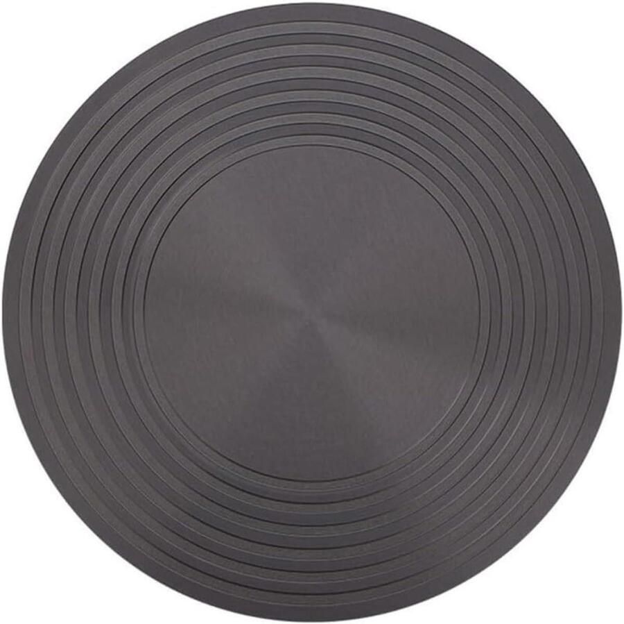 Inductie Adapterplaat Warmteverdeler Gelijkmatig Koken Verbrandingsbestendige Handgreep 28 cm Zwart