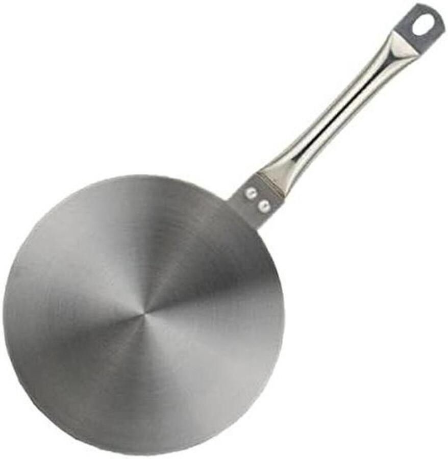 Inductie Adapterplaat Warmteverdeler Hitteplaat Koken op Inductie Voor Alle Pannen 20 cm Diameter Zilver