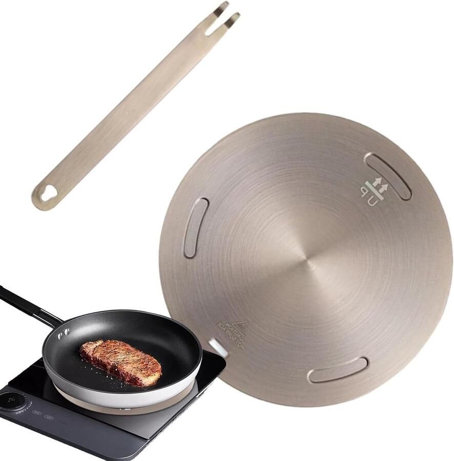 Inductie Adapterplaat Warmteverspreider Kookplaat Gelijkmatig Koken Drielaagse Constructie 28 cm Meerkleurig