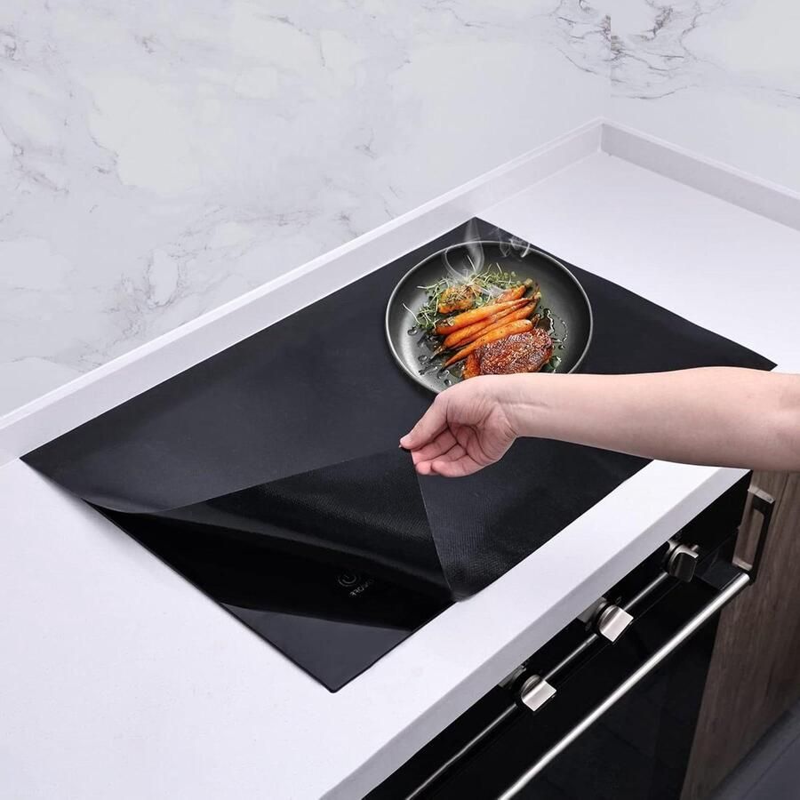 Inductie-beschermingsmat 40 x 60 cm siliconen kookplaat beschermmat magnetisch kookplaat-krasbescherming multifunctionele mat