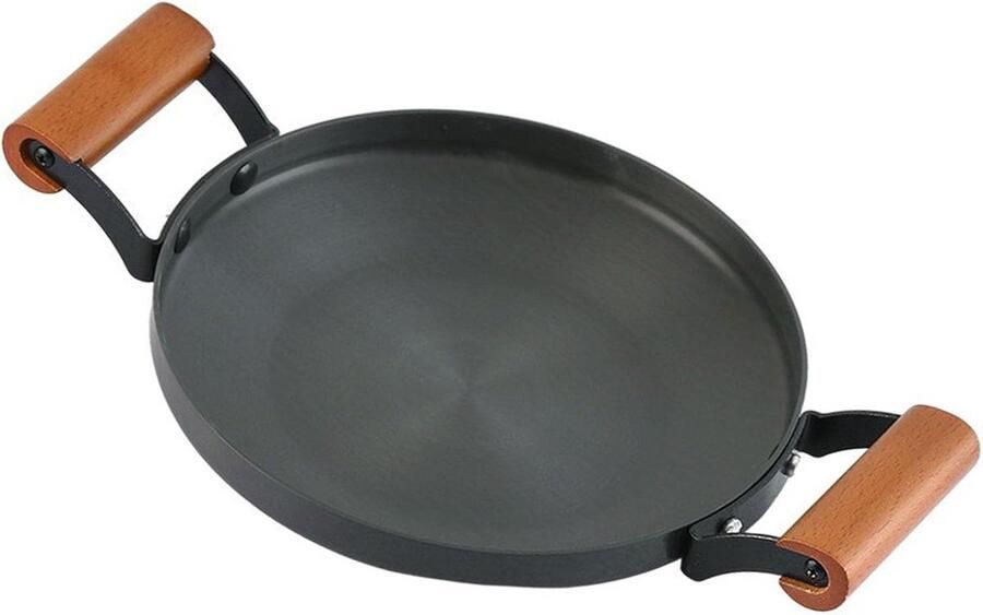 Aluminium Braise Pan Kookpan Stoofpan Inductie Koken Dubbele Handgrepen 22 cm Diameter Multicolor