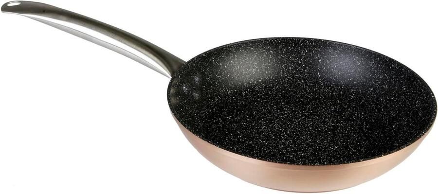 Inductie Braadpan Koekenpan Aluminium Gezond Koken Ecologische Anti-aanbaklaag 22 cm Zwart Koper