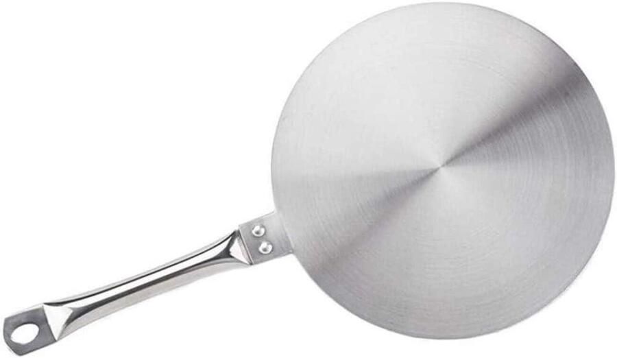 Inductie Converter Kookplaat Adapter Koken op Inductie Universeel Bruikbaar 21.5 cm Zilver