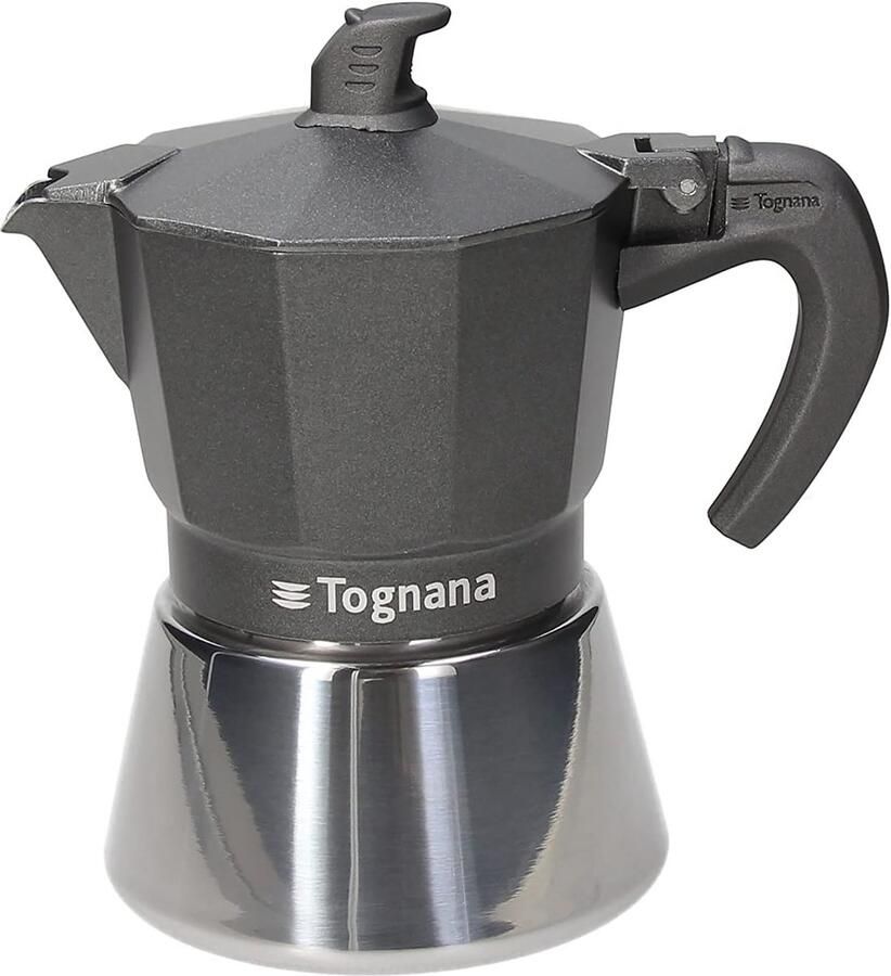 Inductie Espressomaker voor 3 Kopjes Geschikt voor Alle Warmtebronnen